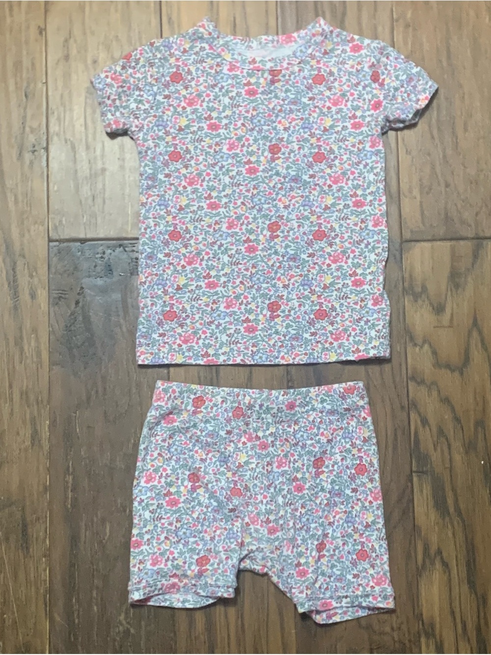 GAP Pink Floral Short Sleeve Pajama Set